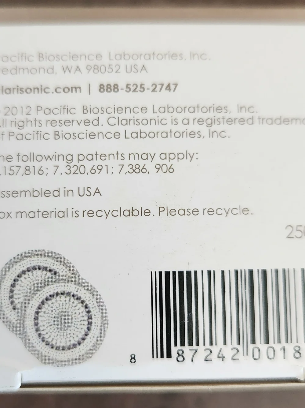Clarisonic Brush Head Replacement 2 Pack Set of 6